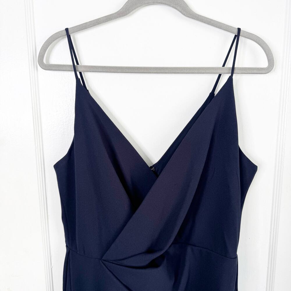 Betsey Johnson Revved Up Faux Wrap Tulip Hem Dress Bodycon Sexy Feminine Size 12 - Picture 2 of 12